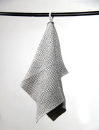 Light Grey linen waffle towel