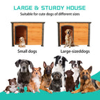 45"Dog House Outdoor and indoor wooden kennel